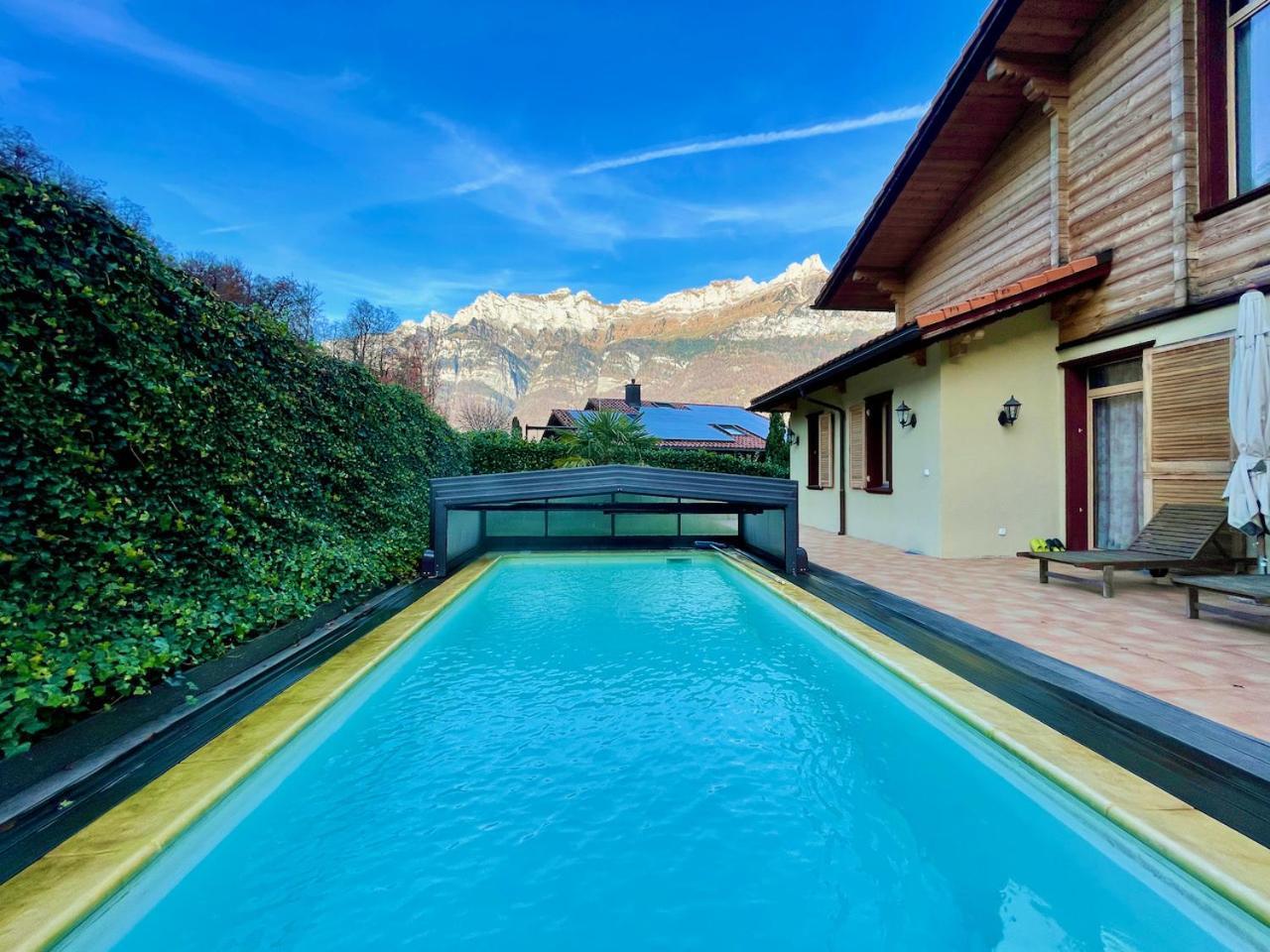 Doodle'S Amazing Chalet -Walensee - Flumserberg - Churfirsten - Heidiland - Pool - Sauna Mols Eksteriør billede